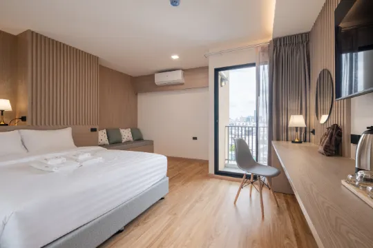 ห้องควีนพร้อมห้องน้ำขนาดใหญ่