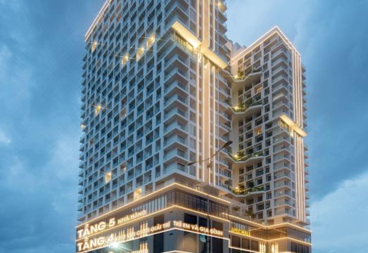 뚜이호아 비치 풍경 또는 콘도텔 발코니 전망