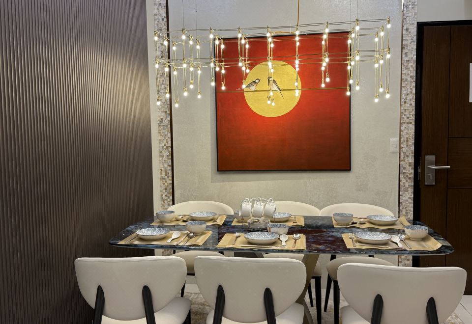 오카다 뷰 럭셔리 2베드룸의 거실 전경