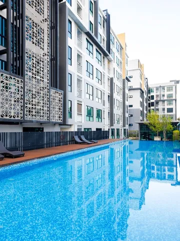 รูปภาพของคอนโดเทรเชอร์ ห้องดีลักซ์ ห้อง 715 - 1 ห้องนอน วิวเมือง เข้าซูเปอร์มาร์เก็ต Big-C ได้ ใกล้เซ็นทรัลเฟสติวัล