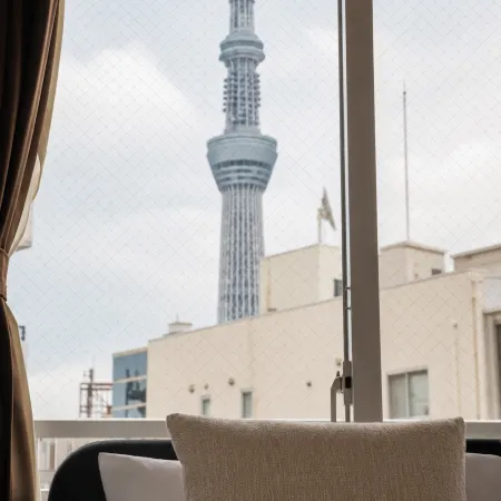 [Asakusa/Skytree/Ueno] 45 m / Skytree view / 9-minute walk to Senso-ji Temple and train station