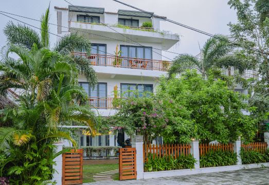 팜 리버 부티크의 객실 내부 또는 발코니 전망