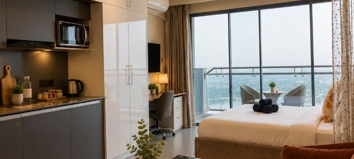 Aesthetic Inn- Supernova | 38th Floor | River View Hotels in Noida