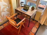 Rich Red Carpet room with a Boudha view Balcony - Apartments