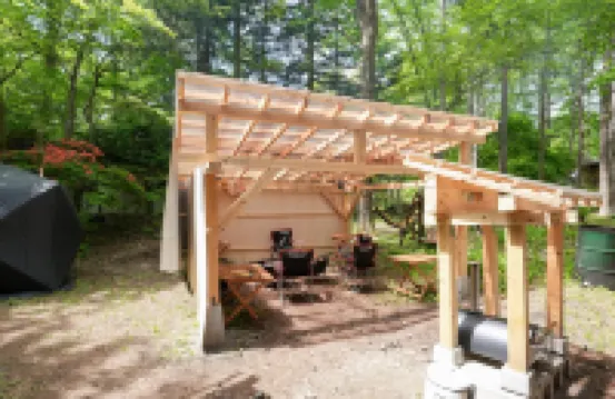 A private villa where you can enjoy outdoor experiences such as BBQ, bonfire, and pizza oven