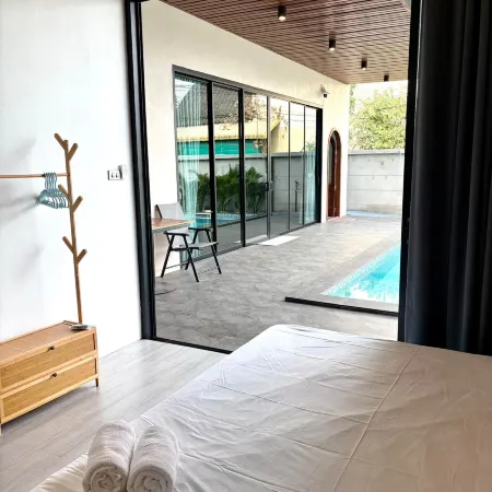 Midnight pool villa