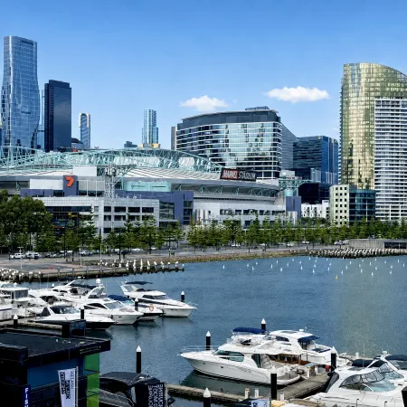 Luxury Waterfront 2BR Designer Apartment | Free Parking | Near Marvel