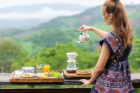 Akha view - breakfast