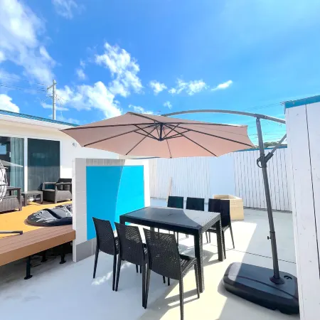 Newly built! Bleu de Itoshima Building 3: Itoshima sea breeze, BBQ, hot tub, sauna, up to 10 guests