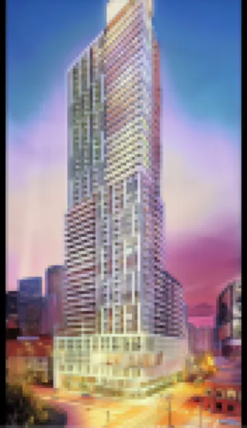 Stylish Luxe Apartment one bedroom with couch.