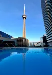 DT2BR2BA CN tower &lake view/ parking king bed - مسبح على السطح