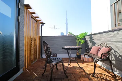 Nikaido Sky Terrace | Skytree View | Newly Built 2BR House with Large Balcony