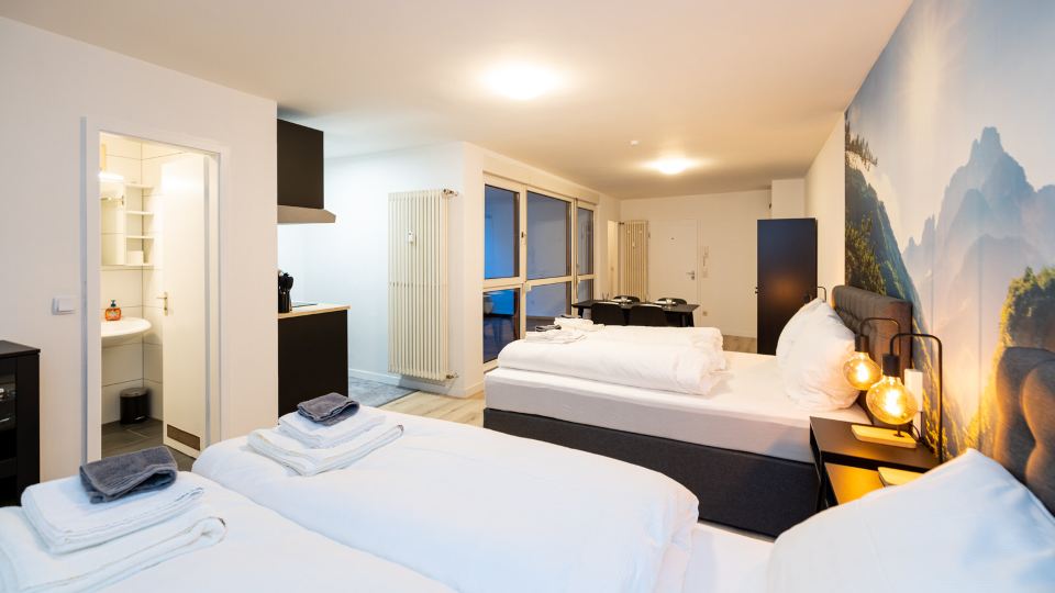 Modern apartments in the city centre
