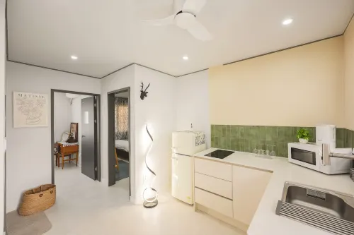 Gwangalli 10min | Free Parking | Queen 1 + Super Single 2 | Quiet Stay | Free Luggage Storage | 1F -  Casas de vacaciones