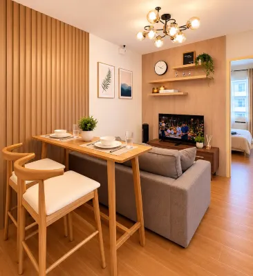 Davao Condo 2BR at Seawind with Fast Wifi, Netflix, Near Airport & Samal Ferry - バルコニー