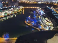 Amazing lagoon and sea view high floor 2bedrooms flat - Parking