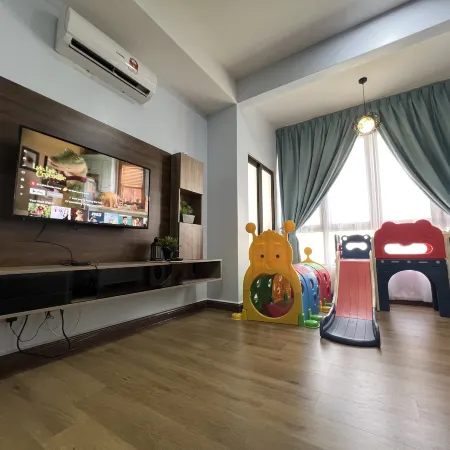 Melaka Bali Residence Pool Sea View Kids Playroom by BeeStay