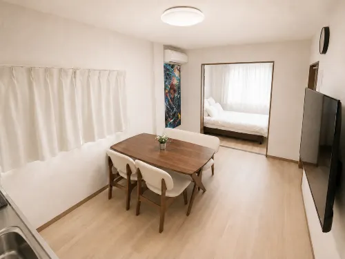Haibara (3F)・Max 4 Guests・6 min to Daikokucho Station・5 min to Namba/Shinsaibashi - 3-Star