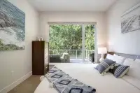 Victoria Island , Sooke Modern Beach Front House With Private Beach,Ocean ,Mountain & City Views - balcony