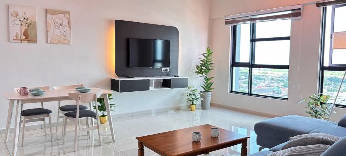 Cozy Stay with Distant Seaview | Near Jonker Walk Hoteles en Malaca