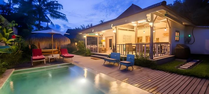 Scallywags Villa Joglo Hotel di Gili Air