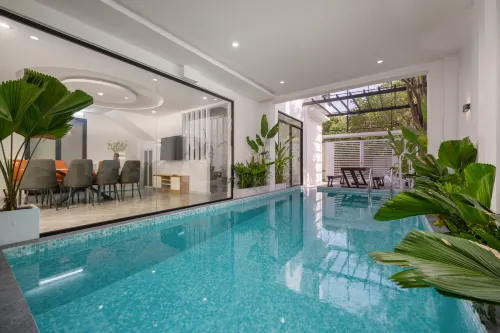 Cam On Luxury Pool 4BR Villa by the Beach – Free Airport Pickup