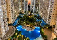 Modern Black 1BR Pool View w/ Netflix | Shore Pasay Near Mall of Asia - Infinity Pools