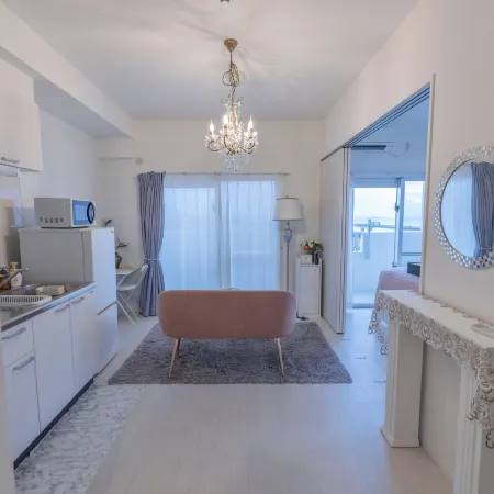 SunSea Okinawa Stunning Ocean View 2BR Sleeps 6 20 min from Airport 3 min to Shopping Mall