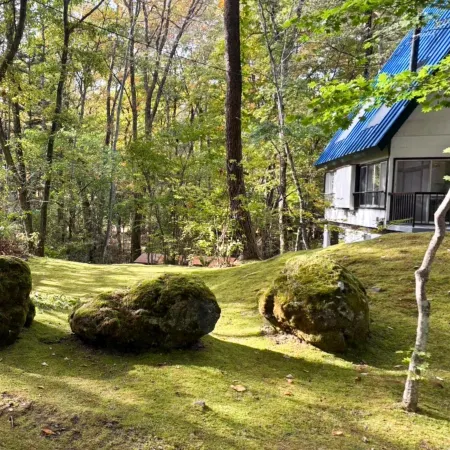 Kawa No Mori Villa Karuizawa - Ghibli-like Enchanted Riverside Moss Garden Forest Retreat