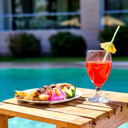 Nana's boho BeachfrontVilla w/Ac&pool