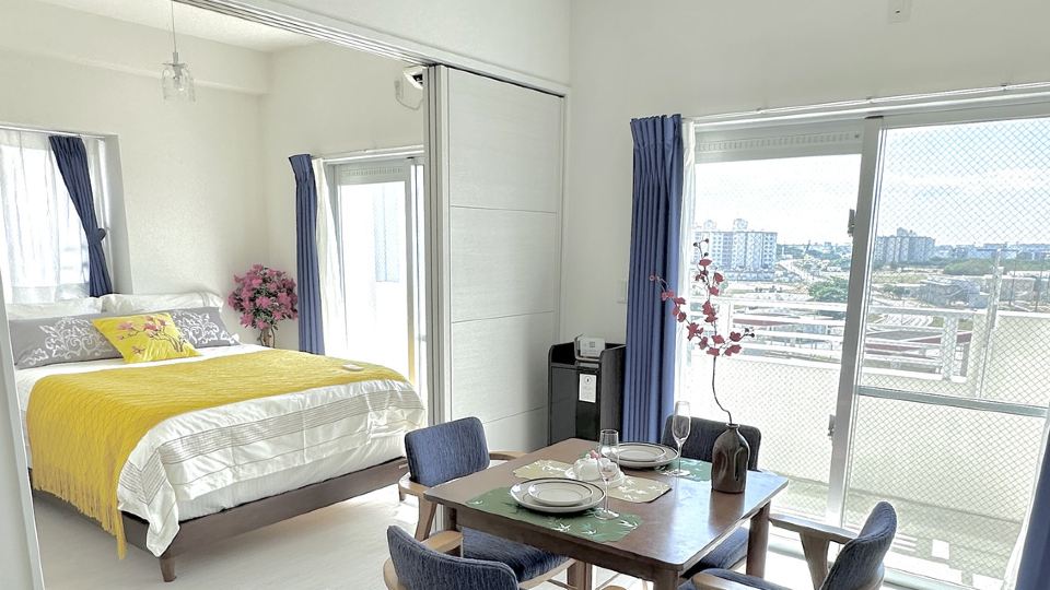 Vent du Vent Okinawa Stunning Ocean View 2BR Sleeps 6 20 min from Airport 3 min to Shopping Mall
