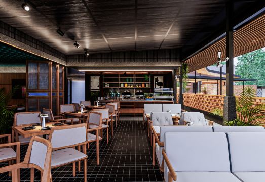 Tanawana Living Borobudur의 모던한 객실