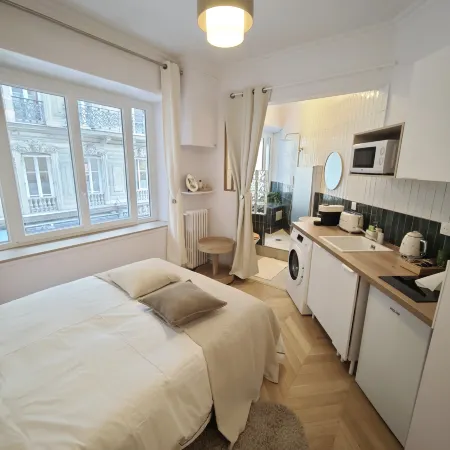 Opéra de Paris-5 Min Walk-Elegant studio 2 sleeper