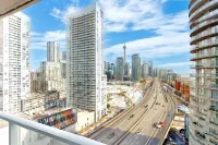 2bedrooms condo with a view of the most beautiful night scene in downtown Toronto