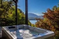 Luxury Lakeview Cabin with Hot Tub and Game Room!