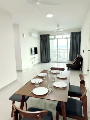 TuR16-10pax-4room1living-SPICE Stadium-1minFoodCourt-5minit Airport Hotels near Bao Sheng Durian Farm