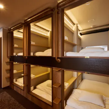 Capsule Hotel Continue NijojoKita Отели рядом с достопримечательностью «Тогетсу-кио»