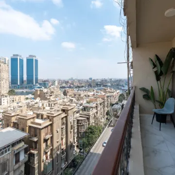 Stunning Panorama View I Luxury 3 BR Apartment I Jacuzzi I Zamalek
