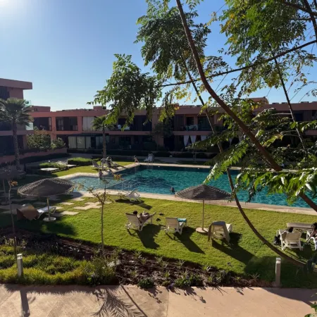 Calm 2BR Apartment with Pool View – Marrakech