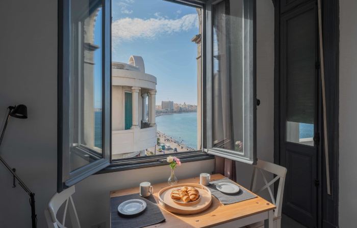 Grey l Studio Apartments Corniche Alexandria Little Venice