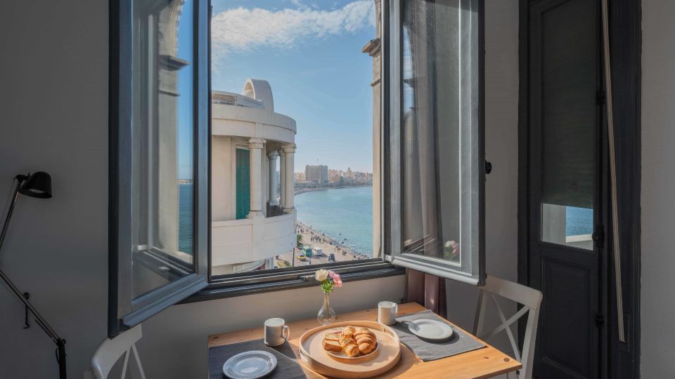 Grey l Studio Apartments Corniche Alexandria Little Venice