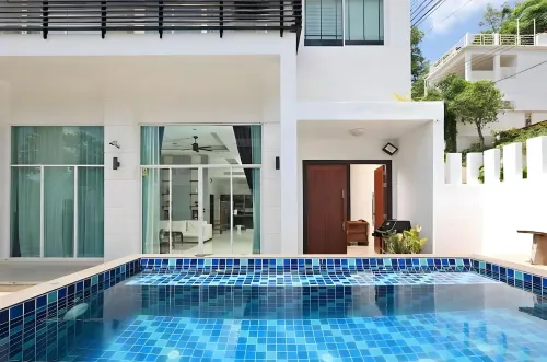 Private Pool and Terrace with Sea View - Pa Tong