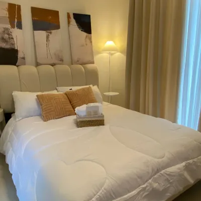Cozy One Bedroom Condo in Tagaytay Hotels near SBGC In People's Park in the Sky Sticker