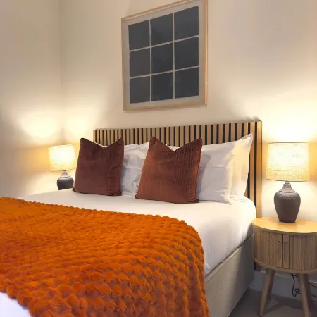 Bright Double Room by the Shore