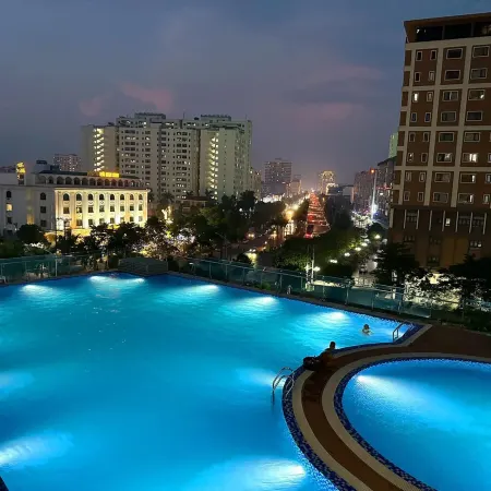 Central BacNinh 2bed apt with view/self check in
