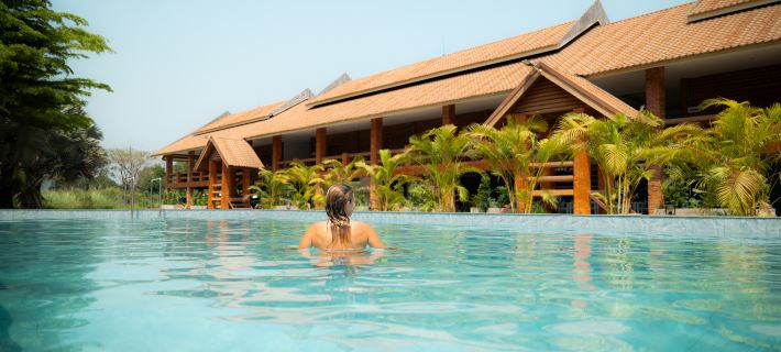 Vang Vieng Romantic Mountain View Resort Hotels in Vang Vieng