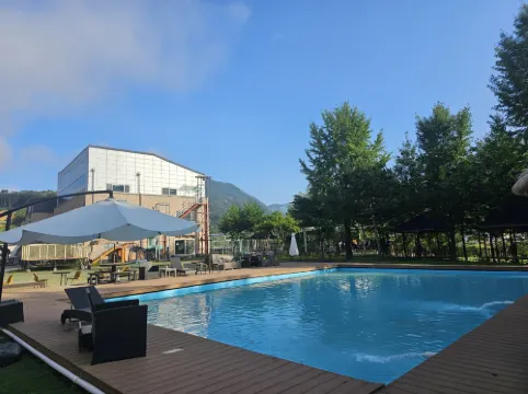 Nami Island campsite in Gapyeong