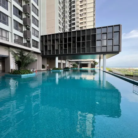 Melaka Bali Residence Pool Sea View Kids Playroom by BeeStay