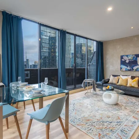 Collins Street 1BR Wake Up to Stunning City View