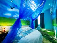 银川蓝色月亮主题酒店 - 舒适一室圆床房